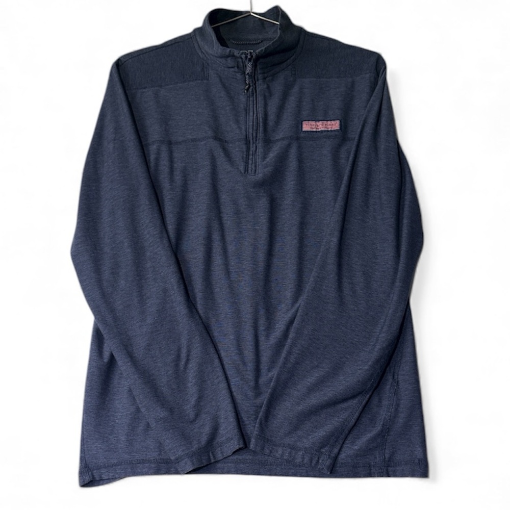 Vineyard Vines Martha’s Vineyard Navy Quarter-Zip Pullover - Like New!